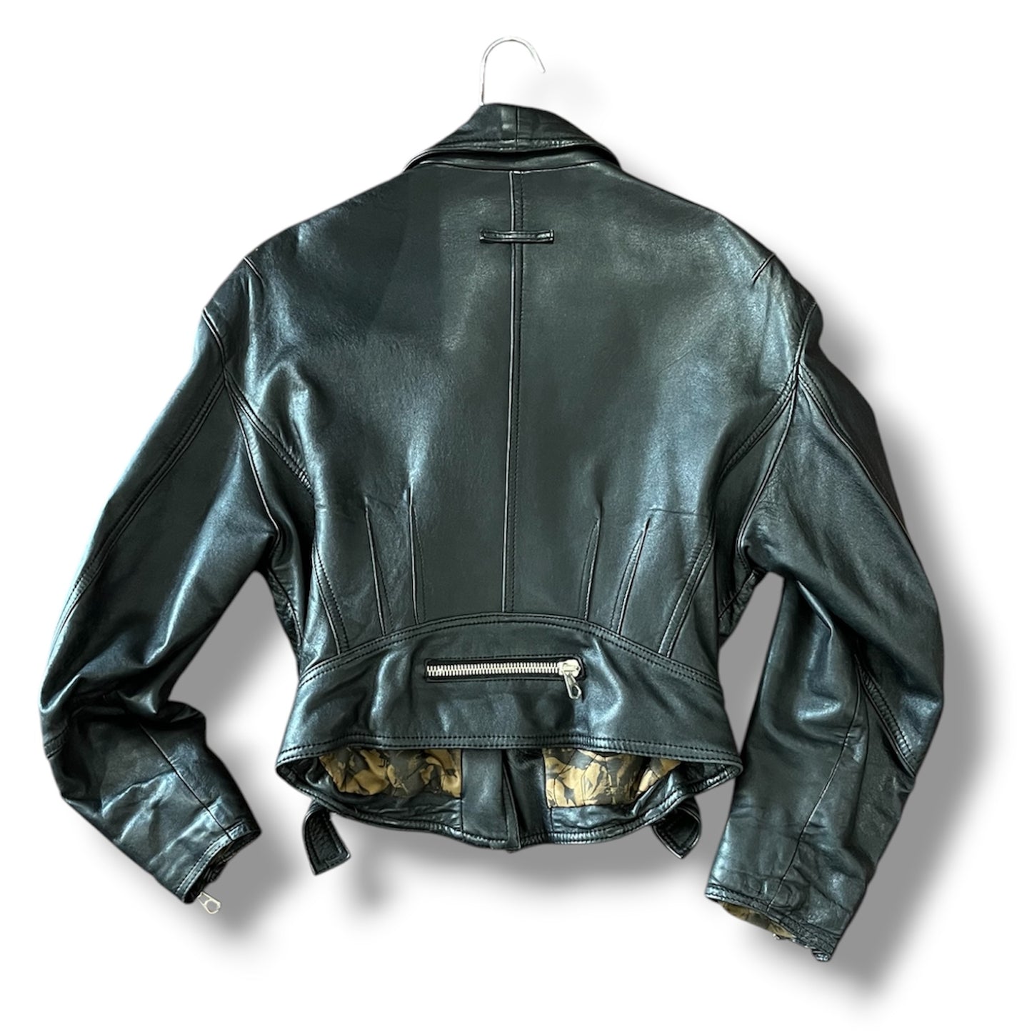 Cazadora cuero Retro mujer L