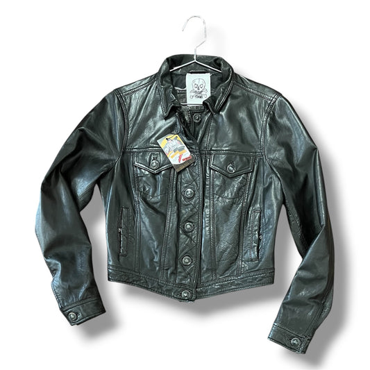 Cazadora trucker piel S