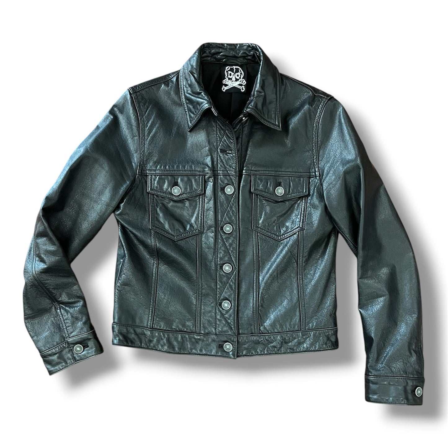 Cazadora trucker cuero M