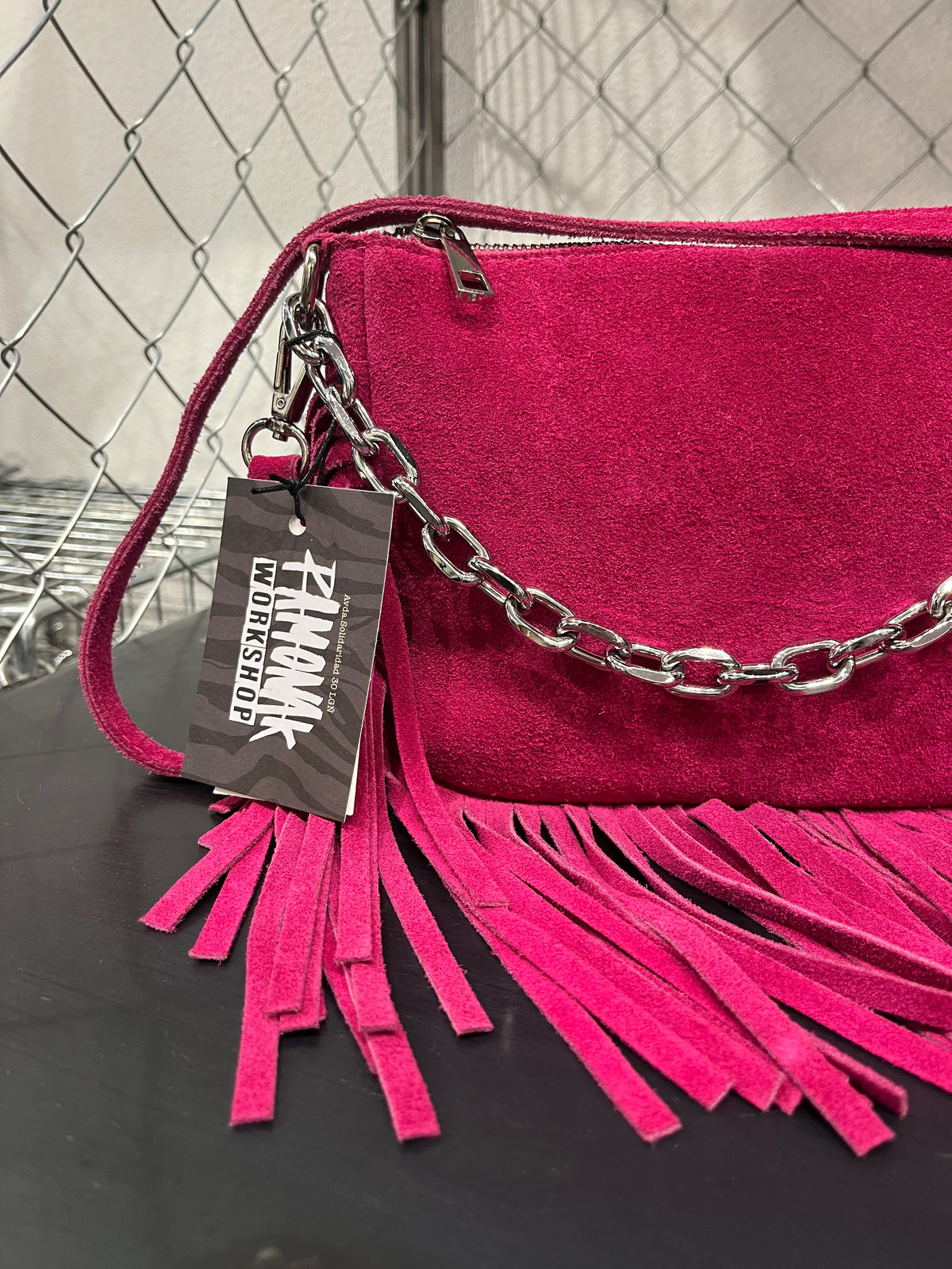 Bolso Ante Fucsia