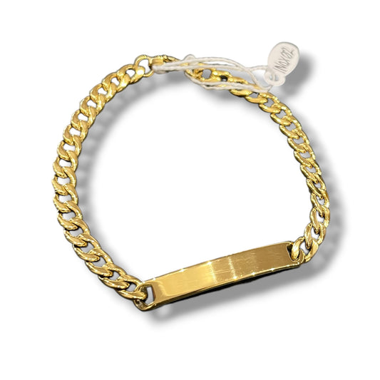 Pulsera acero inox. dorado