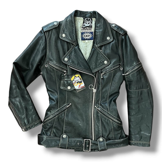 Cazadora cuero retro S/M