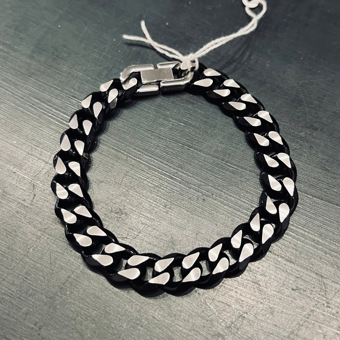Pulsera Acero eslabón plano