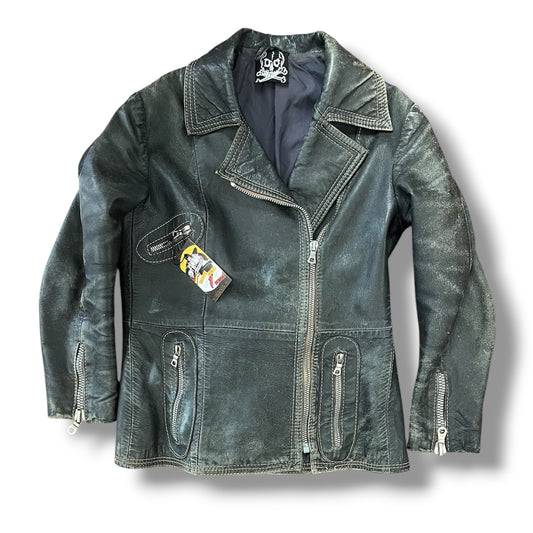 Cazadora cuero super Retro M
