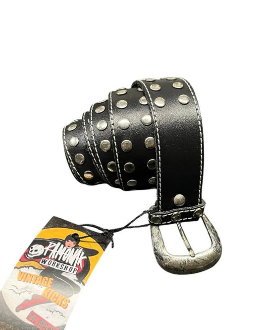 Cinturón retro de cuero auténtico 110cm - 03