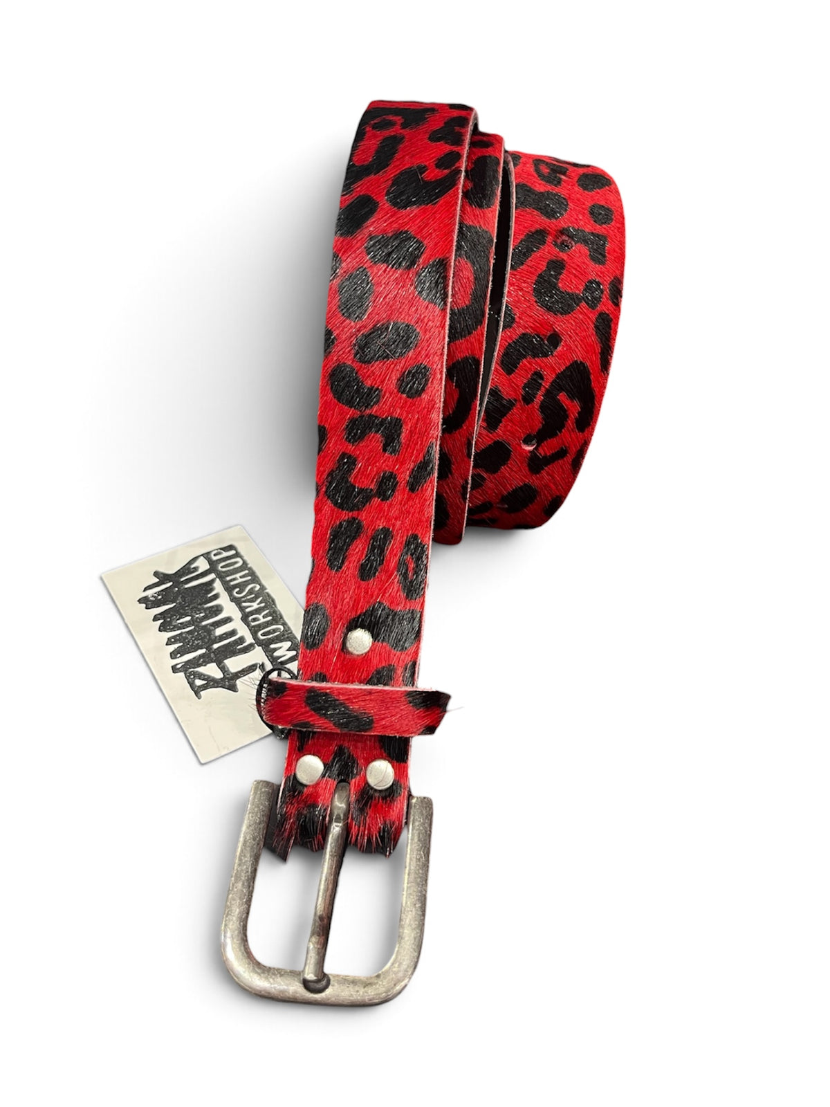Cinturón piel leopardo