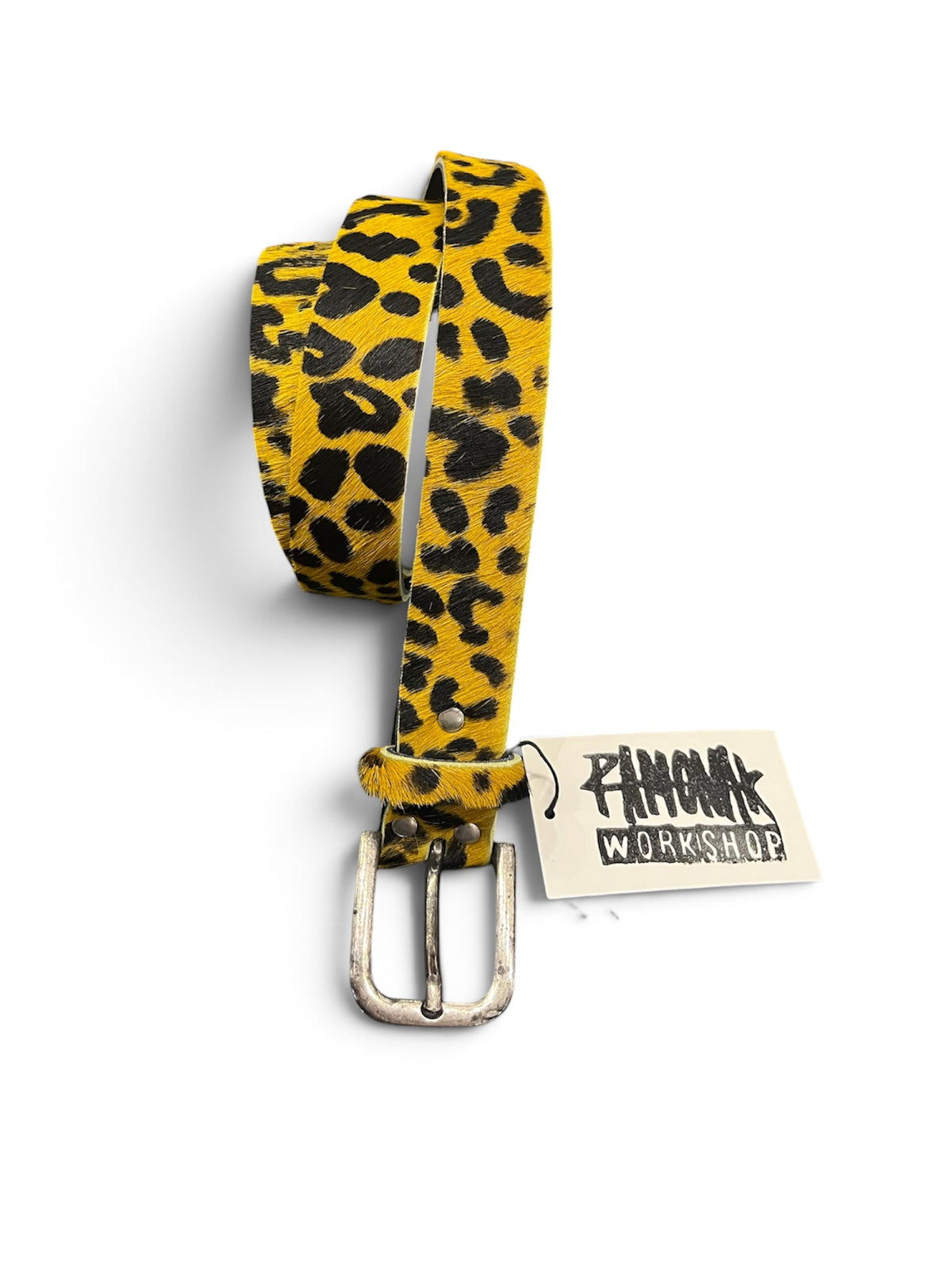 Cinturón piel leopardo
