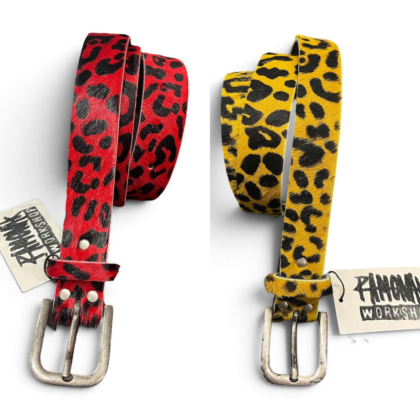 Cinturón piel leopardo